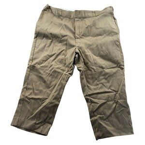 Dickies Mens Pants 44X32 Hemmed To 39x22 Khaki Chino 874 Original Fit Workwear